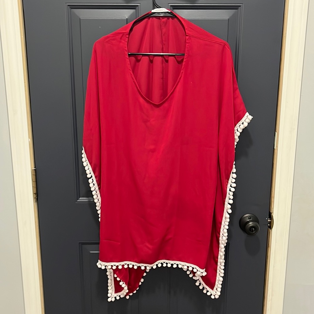 Women’s Red Swimsuit Cover Up